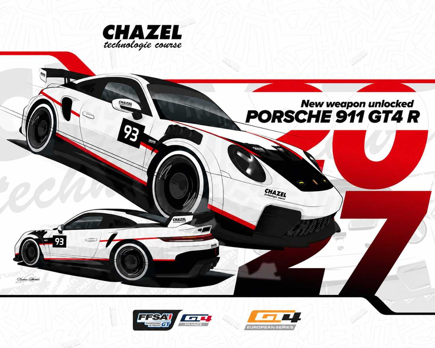 Porsche 911 GT4 R CHAZEL